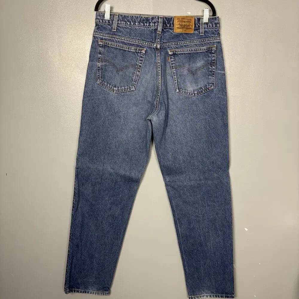 Vintage 90’s LEVI 540 Orange Tab Relaxed Fit Men’s Blue Denim Jeans 36x32